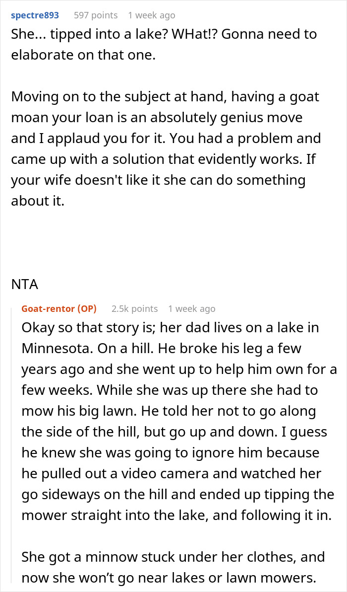 Man Pays His Mate 20 Bucks To Bring His Goat Over So It Can Take Care Of His Overgrown Lawn, Upsets Wife