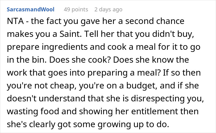"Am I A Jerk For Letting My Roommate Go Hungry Because They Cannot Understand How Food Works?"