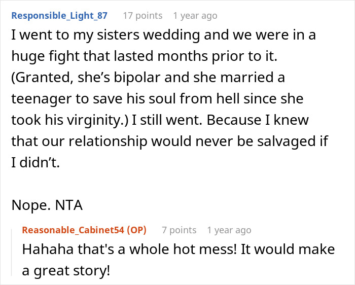 Woman Is Invited As Sister's Maid Of Honor But Says She Can't Afford A Long Flight, Later Exposes Herself At A Resort