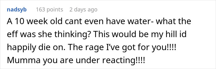 Woman Feeds 2-Month-Old Granddaughter Ice Cream Despite Her Parents Repeatedly Saying No, Is Not Ready For The Consequences