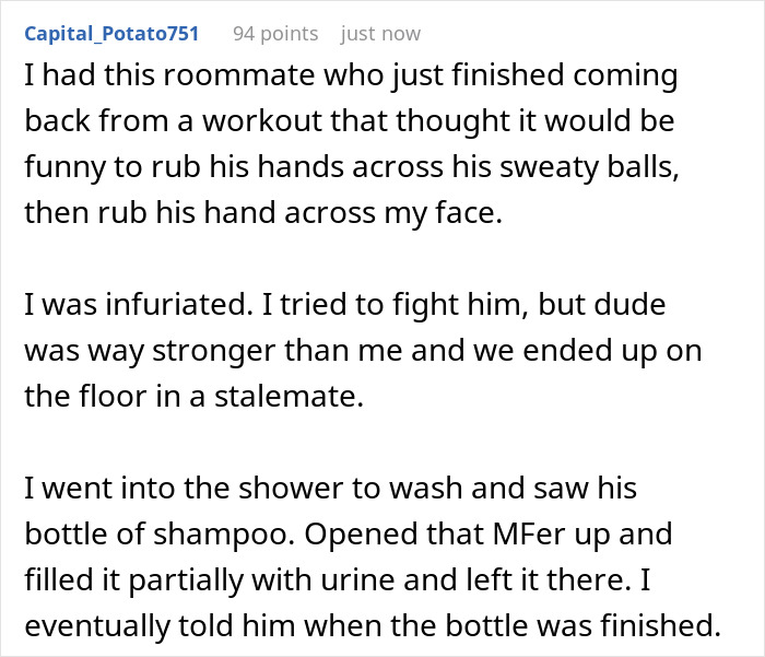 Student Gets Petty Revenge On Roommate Who Steals Her Washcloths And It's Disgustingly Perfect