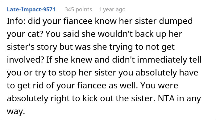 Man Gives His Pregnant SIL The Boot Upon Finding Out She Abandoned His Cat On The Streets Man Gives His Pregnant SIL The Boot Upon Finding Out She Abandoned His Cat On The Streets