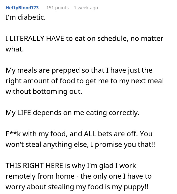 Nurse, Fed Up With Someone Stealing Their Food, Calls The Police When HR Does Nothing Nurse, Fed Up With Someone Stealing Their Food, Calls The Police When HR Does Nothing