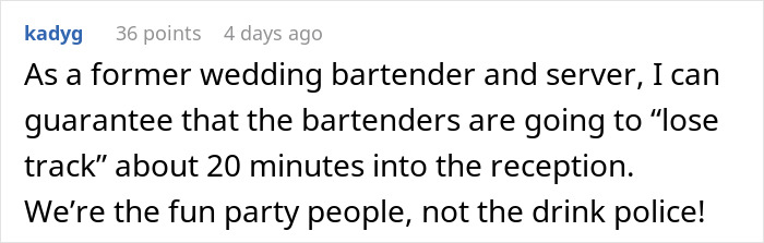 “This Will Also Double As The Wedding Favors”: Bride Comes Up With Ingenious Way To Prevent Guests From Drinking Too Much During Wedding “This Will Also Double As The Wedding Favors”: Bride Comes Up With Ingenious Way To Prevent Guests From Drinking Too Much During Wedding