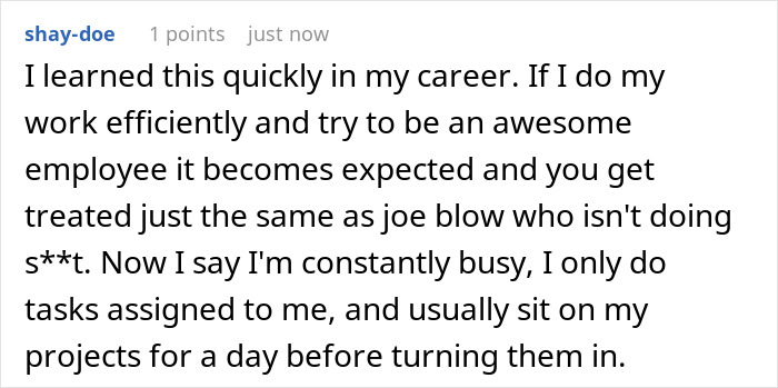 Employee Is Scolded For Being Too Efficient, Maliciously Complies And Starts Delivering The Bare Minimum