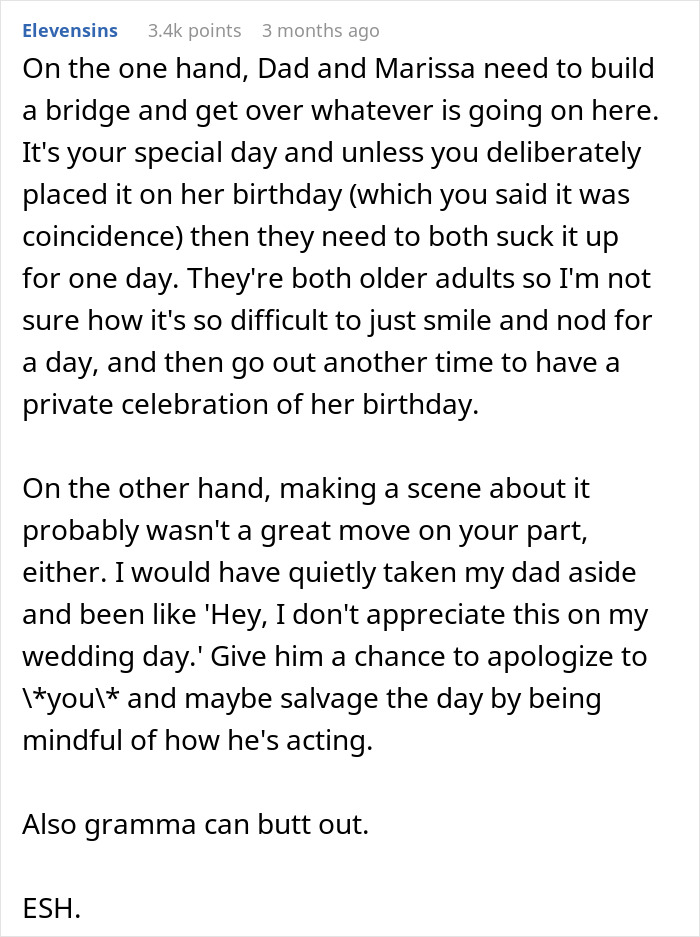 Bride Tells Her Dad To "Take The Child He Is Dating And Get Out" As He Felt Bad About Spending His Fianc&eacute;e's Birthday At Daughter's Wedding