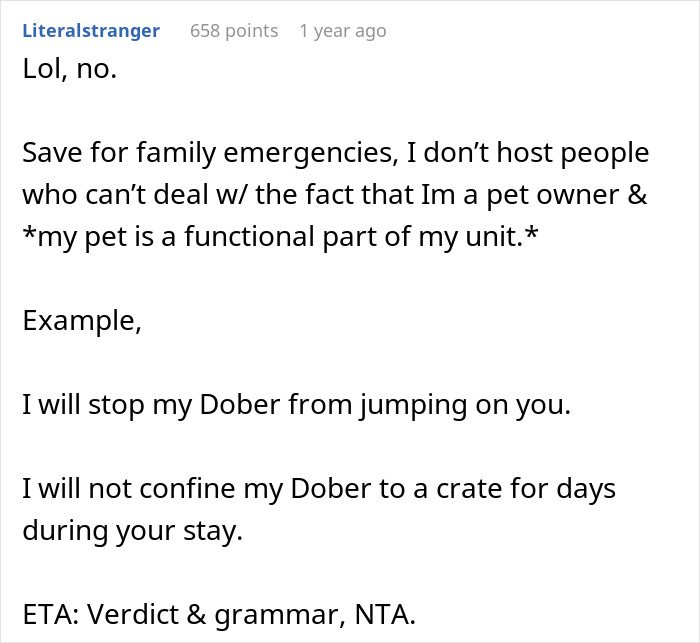 Brother And SIL Come To Visit But Are Upset The Homeowner’s Cat Is Free To Walk Around The House As They Get Startled By It Brother And SIL Come To Visit But Are Upset The Homeowner’s Cat Is Free To Walk Around The House As They Get Startled By It
