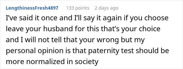 Husband Demands A Paternity Test From His Pregnant Wife, She Tells Him To File For Divorce