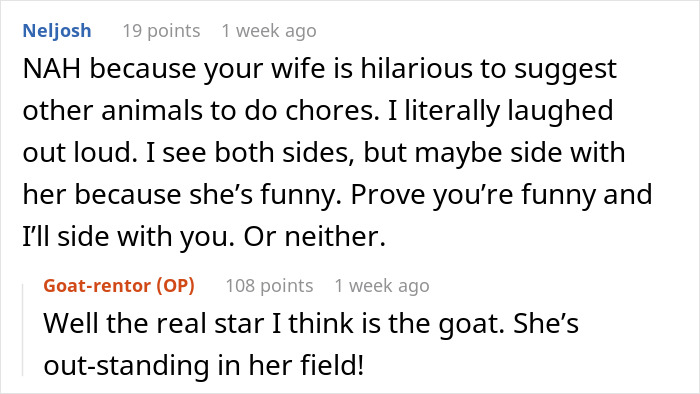 Man Pays His Mate 20 Bucks To Bring His Goat Over So It Can Take Care Of His Overgrown Lawn, Upsets Wife