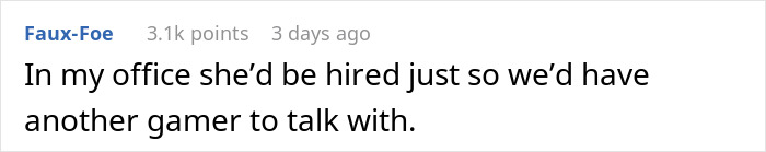 Boss Doesn’t Hire Woman Just Because She Plays Video Games In Her Free Time, Starting Online Outrage Boss Doesn’t Hire Woman Just Because She Plays Video Games In Her Free Time, Starting Online Outrage