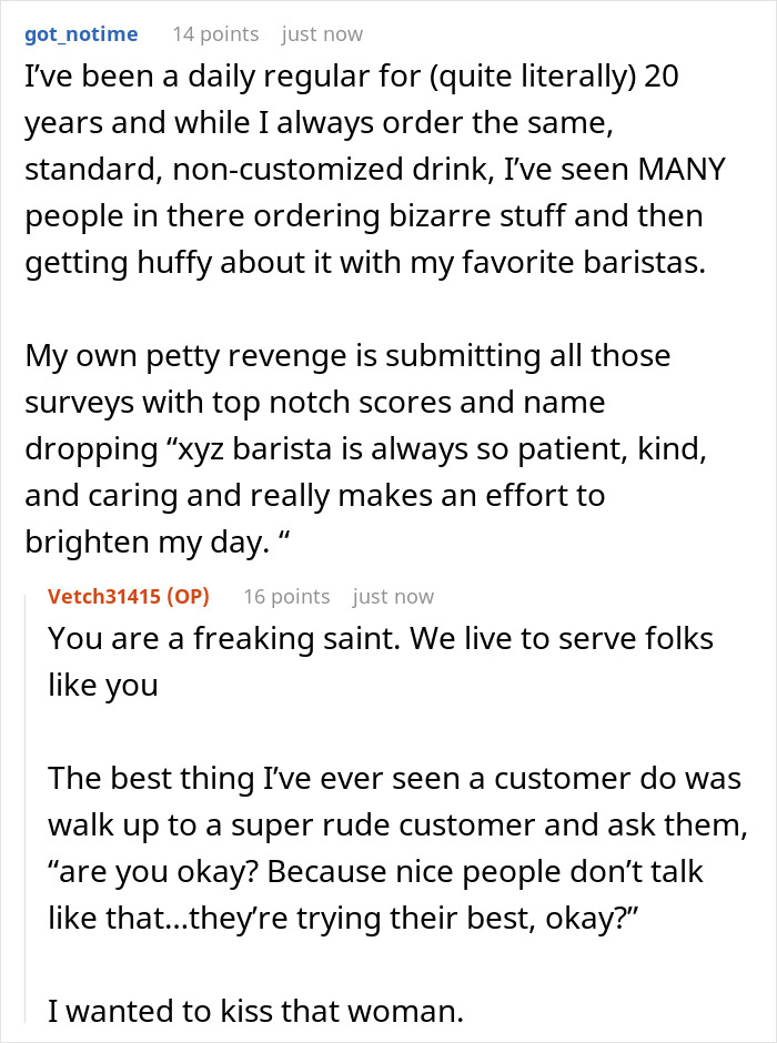 This Barista Revealed His Ultimate Long-Term Petty Revenge Plan Against His Regular Karen Customer On His Last Day And She Was Flabbergasted