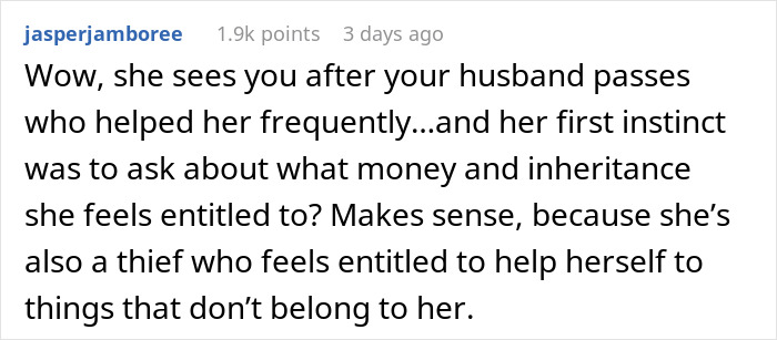 "She Expected An Inheritance From My Late Husband": Widow Is Stunned By The Audacity Of One Woman, Gives Her What She Asked For In Petty Revenge