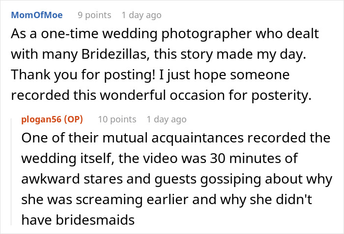 Bridezilla Has An Awkward Wedding With No Bridesmaids After They All Leave Over Her Mistreatment Of A Woman With Glasses