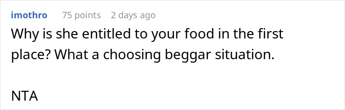 "Am I A Jerk For Letting My Roommate Go Hungry Because They Cannot Understand How Food Works?"
