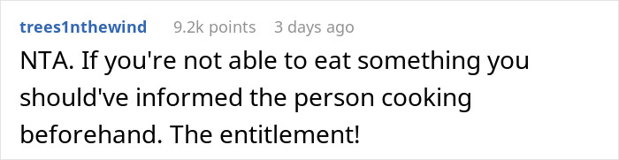 The Internet Backs Up This Woman For Refusing To Cook An Additional Gluten-Free Meal For A Family Friend After She Causes A Scene