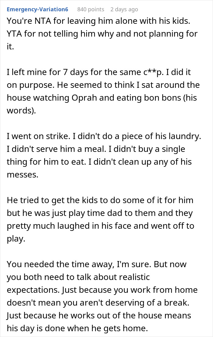 Husband Is Furious Wife Left Him With Their 4 Kids For The Weekend, She Finds The House Trashed And His Suitcase Packed When She Gets Back Husband Is Furious Wife Left Him With Their 4 Kids For The Weekend, She Finds The House Trashed And His Suitcase Packed When She Gets Back