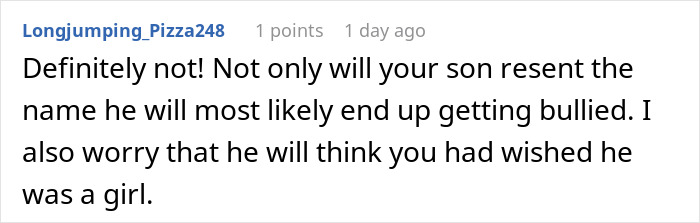 Parent Wants To Name Their Son Elizabeth, Gets A Reality Check Online Parent Wants To Name Their Son Elizabeth, Gets A Reality Check Online