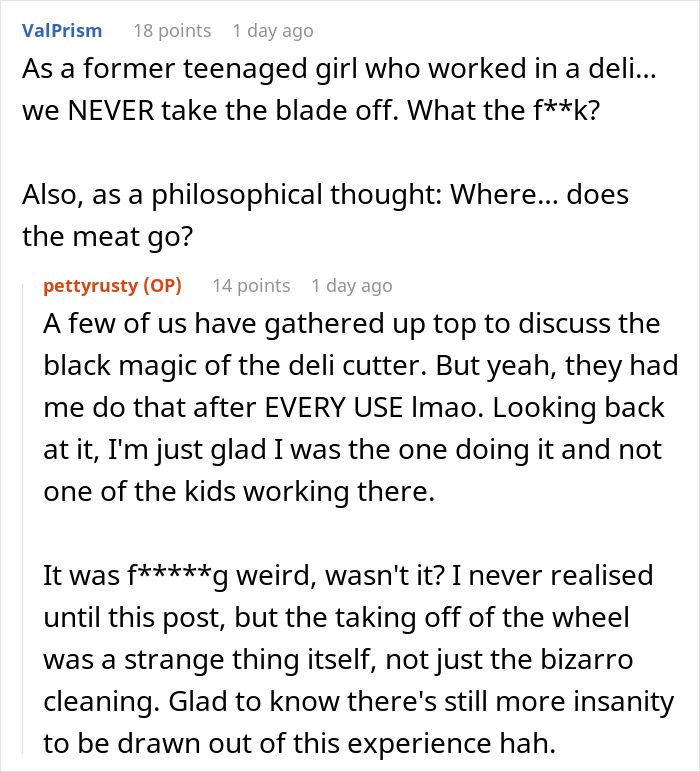 Angry Boss Belittles Employee For Following Exact Meat Slicer Cleaning Instructions, Gets Slapped With Malicious Compliance