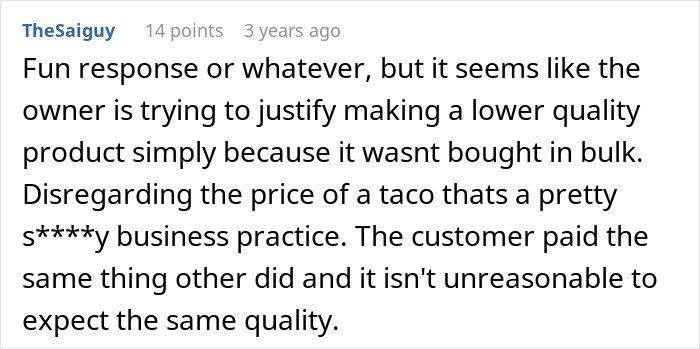 &ldquo;You Paid With Credit Card&rdquo;: Restaurant Owner Claps Back At 1-Star Review That Blasted Their Taco Price
