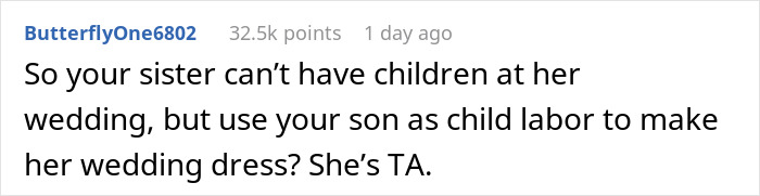 Teenager Spends Loads Of Time Making His Aunt's Wedding Dress Worth $22k-$25k For Free, She Doesn't Even Invite Him