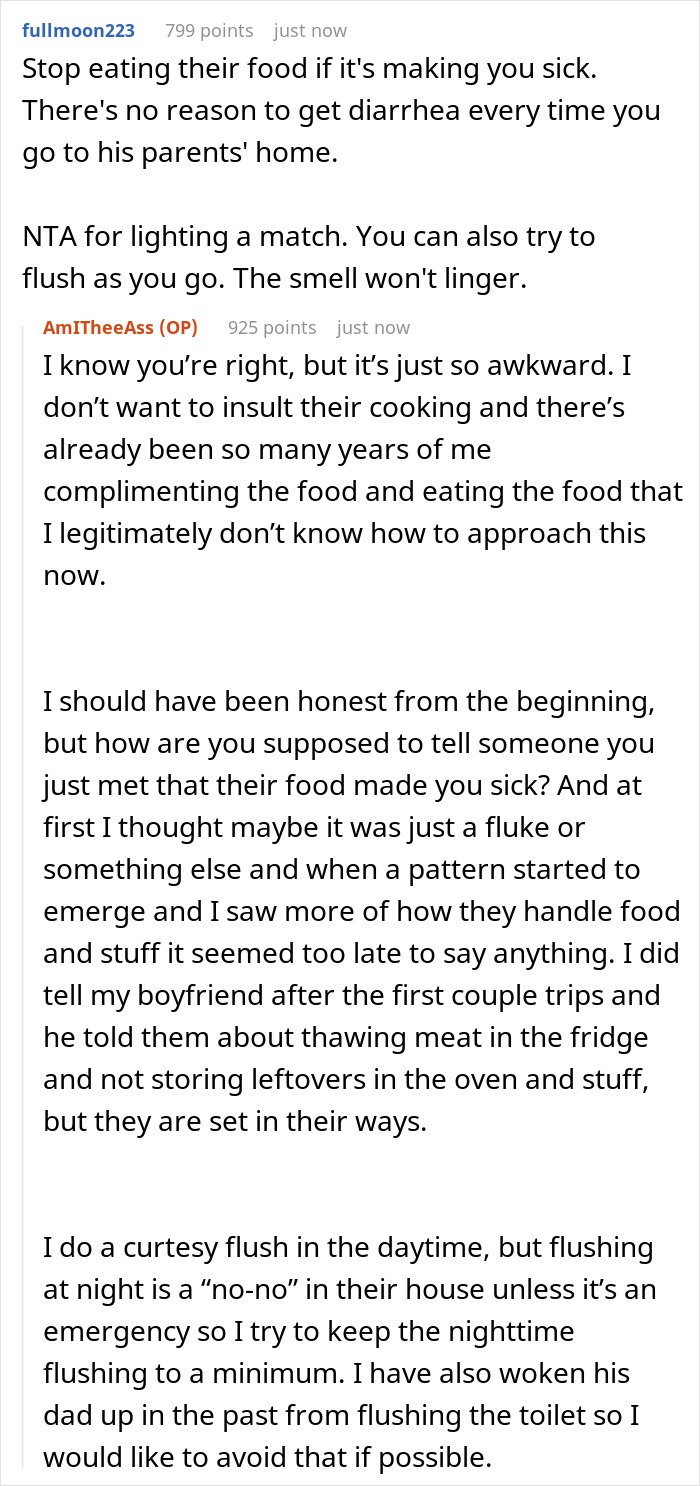 Girl Burns Match To Cover Up Smell Of Upset Stomach At Night, Wonders If She Was A Jerk After Entire Family Wakes Up To Berate Her 