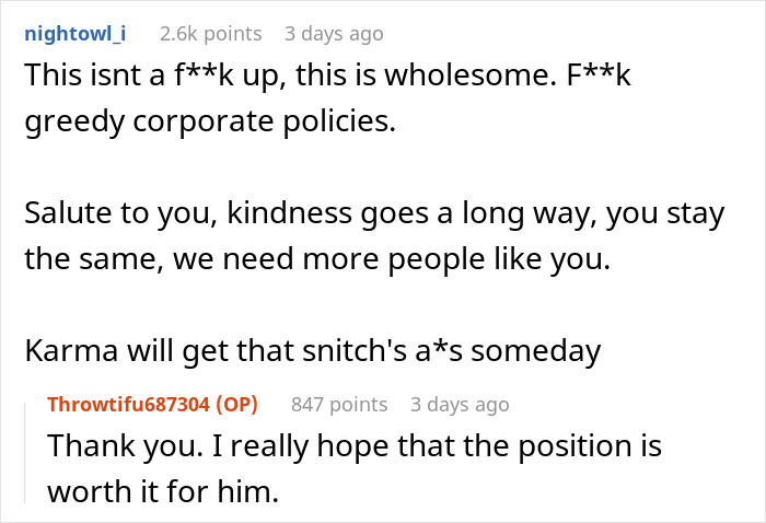 This Man’s Colleague Keeps Silent When A Man Gives Extra Food To A Family In Need, But Later Uses It Against Him This Man’s Colleague Keeps Silent When A Man Gives Extra Food To A Family In Need, But Later Uses It Against Him
