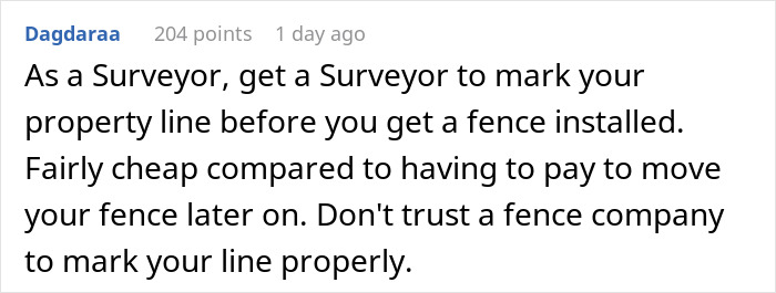 Guy Plots The Ultimate Retaliation Against His Neighbor Who Sued Him Over A Fence That Went 1.5 Inches Beyond The Property Line