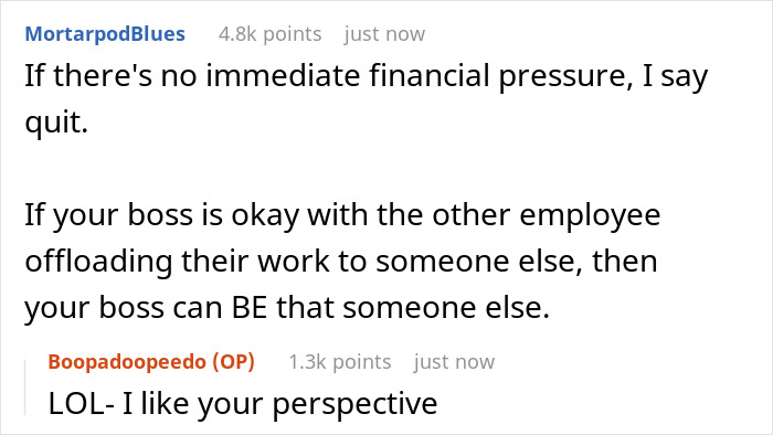 Person Is Done Taking On Coworker&rsquo;s Work, Boss Ignores Them About It But Changes His Tune After They Put In Their Notice