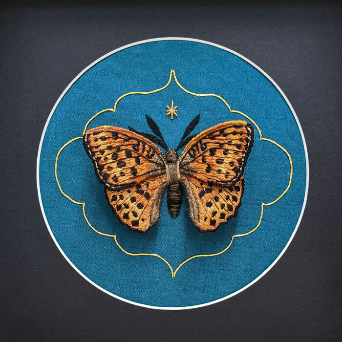 Realistic 3D Butterflies Made From Thread And Wire