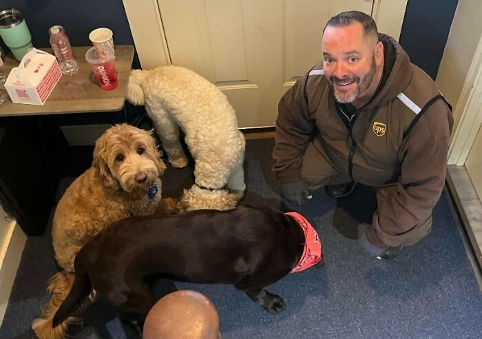 Elliot Orthodontist In Merrimack Nh, Driver Is Mike, Blue Is The Only Dog Looking!!