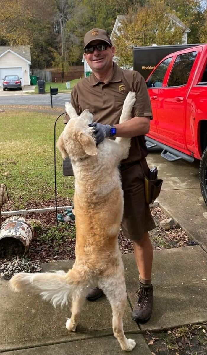 Sofie Loves Our UPS Driver. Charlotte Nc