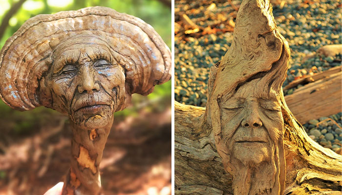 This Canadian Artist Makes Incredible Sculptures Out Of Driftwood, Seashells, Dried Mushrooms And More (38 New Pics)