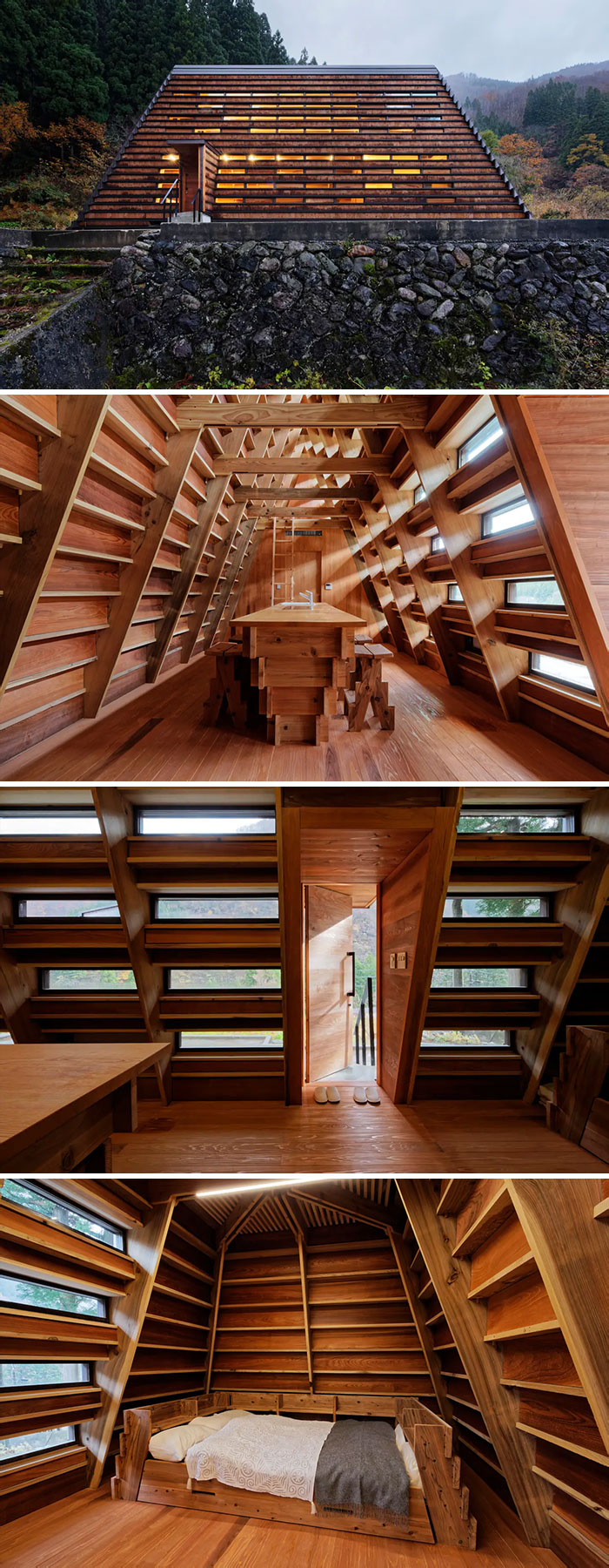 Contemporary Synthetic House In The Nature Of Gokayama. Nanto, Toyama, Japan