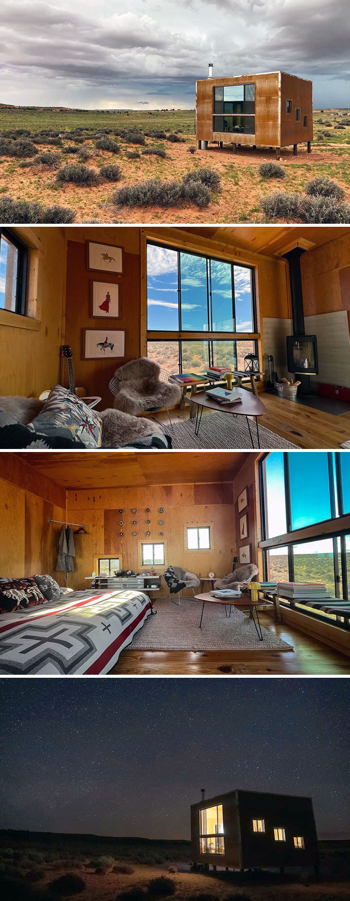 A Modern Off Grid Cabin At Shash Dine. Coconino County, Arizona, United States
