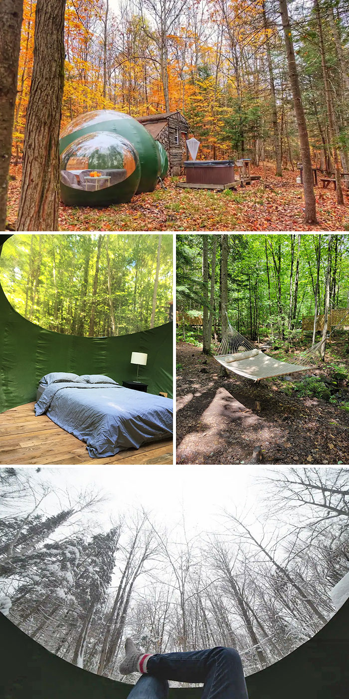 The Double Bubble. Saint-Calixte, Québec, Canada