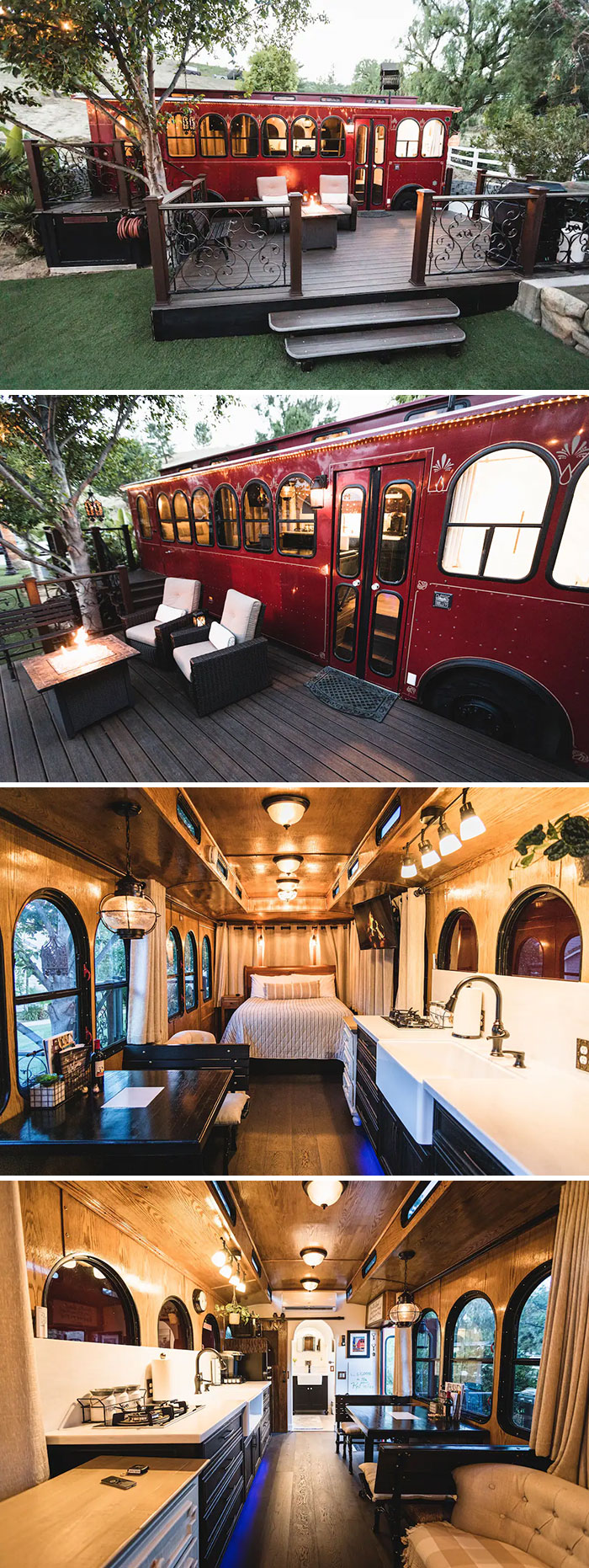 The Little Red Trolley. Castaic, California, United States