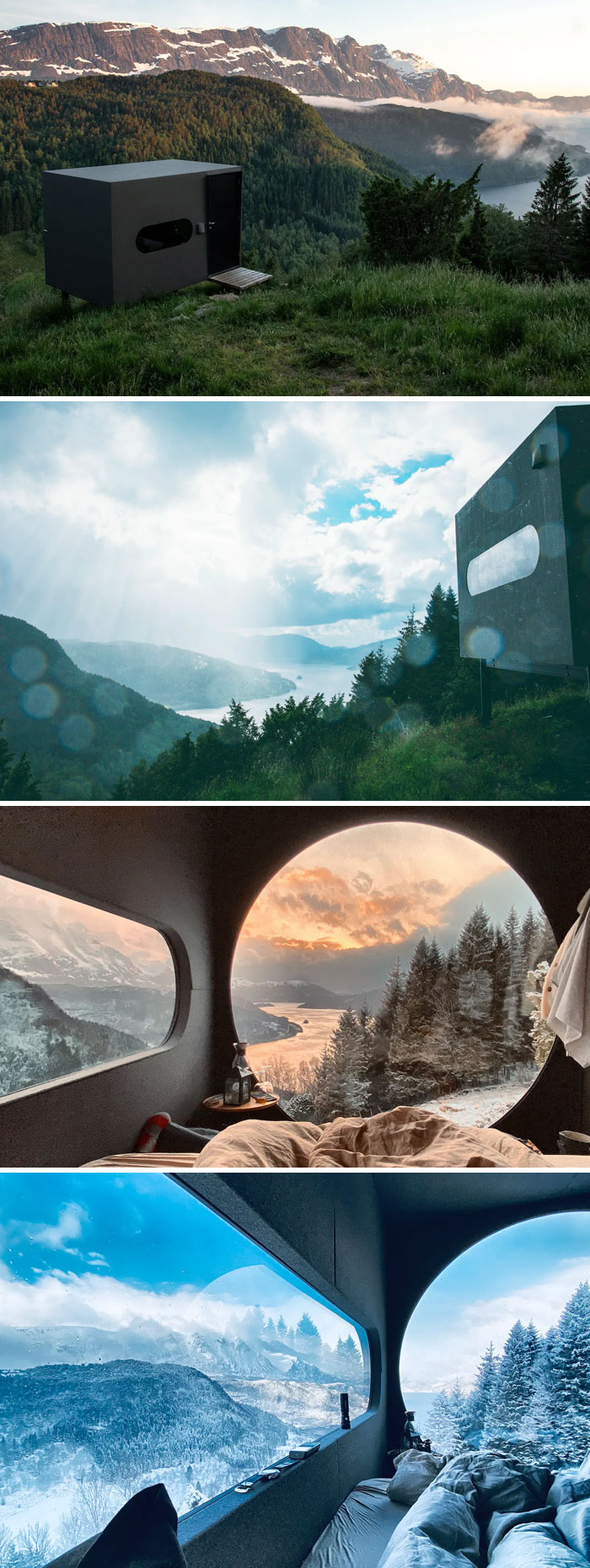 Amazing View Of Fjord And Mountains Glamping Birdbox. Forde, Vestland Fylke, Norway