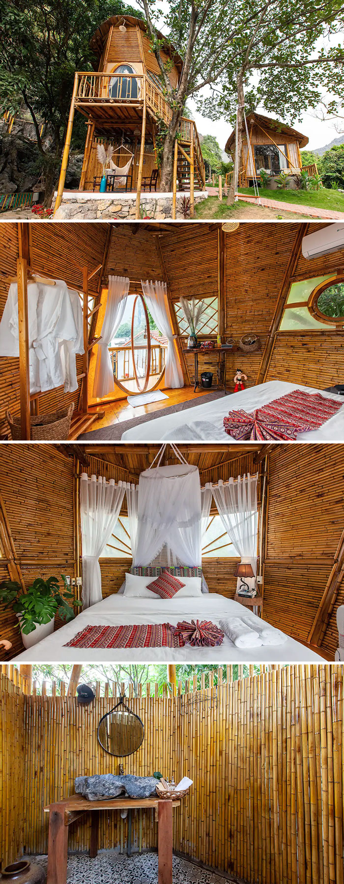 Trang An Lamia Bungalow - Bamboo Treehouse. Ninh Binh, Vietnam