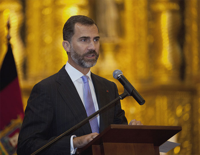 man speaking in microphone