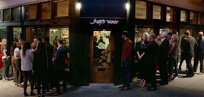 Always Be My Maybe crowd waiting