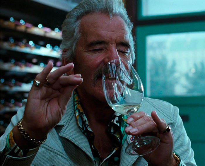 Bottle Shock character drinking