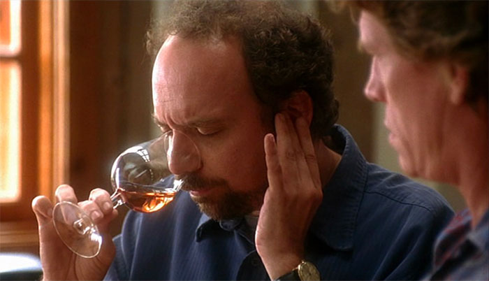 Sideways character drinking