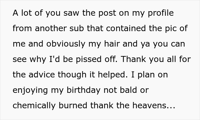 Woman Accidentally Discovers Hair Removal Cream In Hair Conditioner Her Friend Wanted Her To Use Before Birthday, Gets Blocked When She Confronts Her