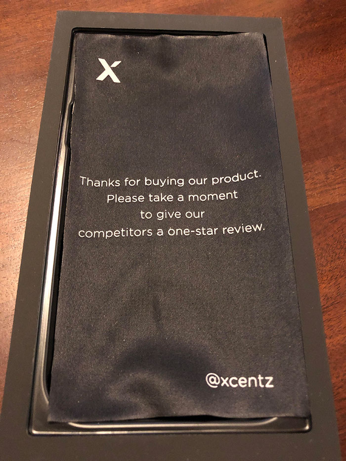 The Inside Of The Box For A Phone Case I Received