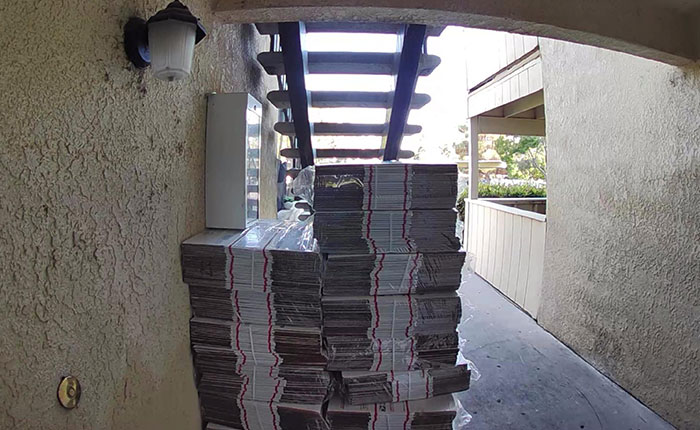 Accidentally Ordered 500 USPS Boxes To My Mom's House, I Thought I Ordered 25