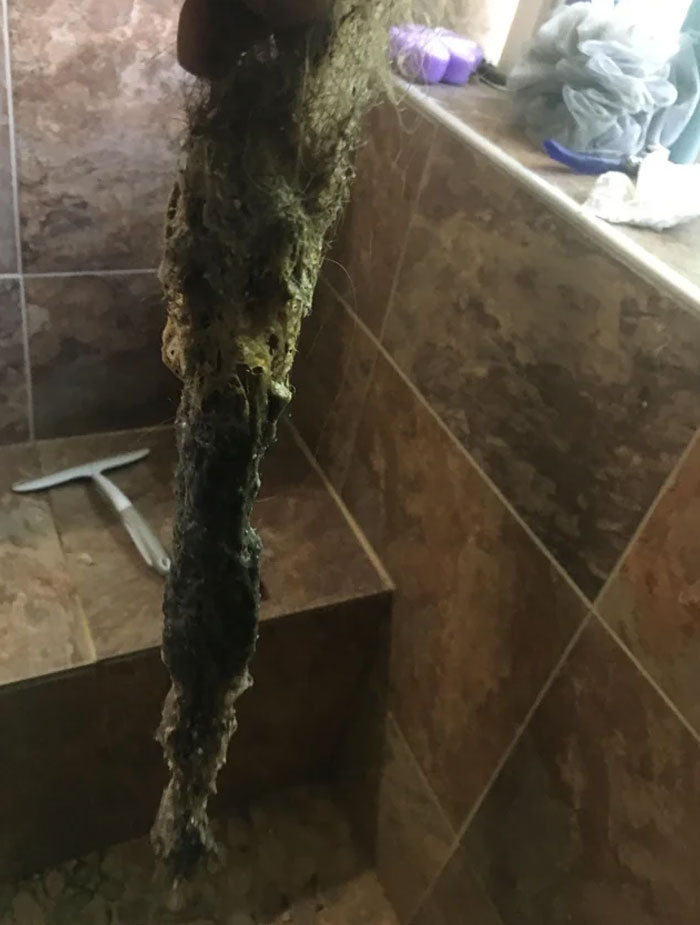 Desatasqué el desagüe de la ducha de mis hermanas