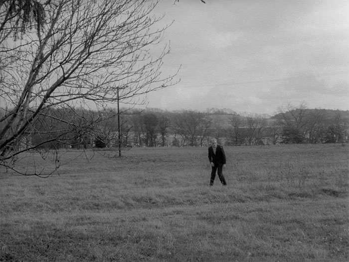 A man in the middle of the field 