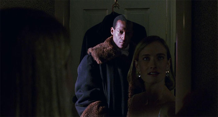 Daniel and Helen looking at each other 