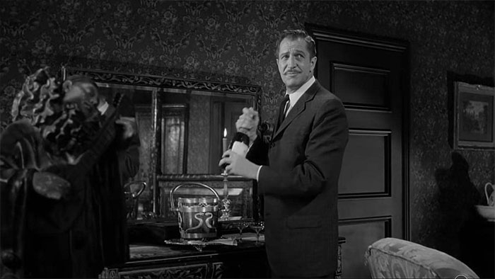 Frederickopening the bottle of champagne 