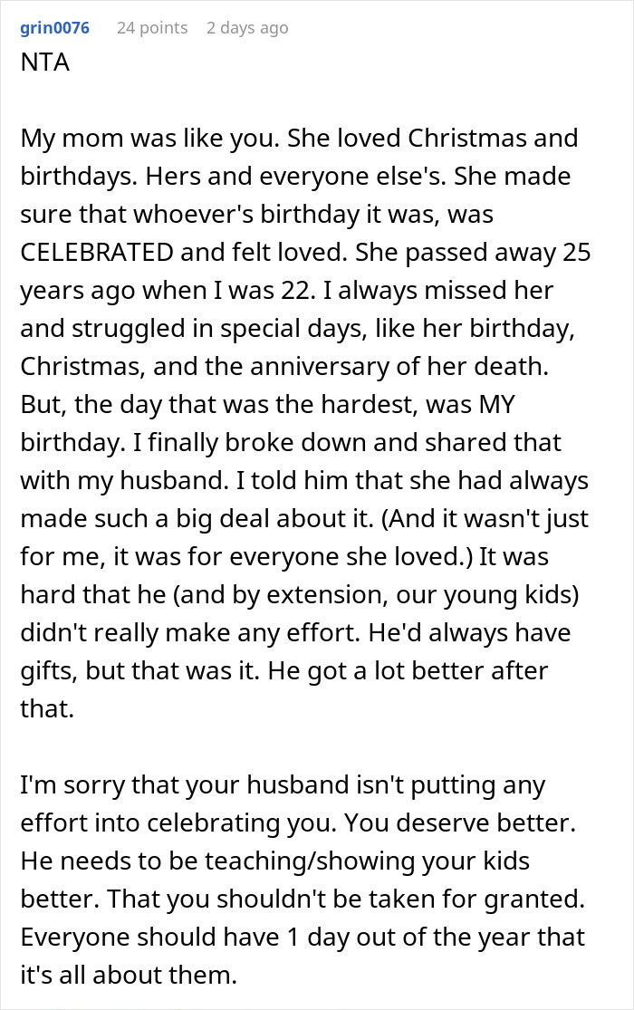 &ldquo;Am I A Jerk For Telling My Husband He Ruined My Birthday&hellip; Again?&rdquo;